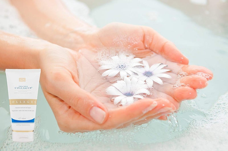 Salcoll Collagen Pure Bioactive Anti-Aging Collagen Repair Hand Cream - Hypoallergenic Moisturizing Lotion, Dry Skin Relief, All Skin Types, 150 ml - Image 5