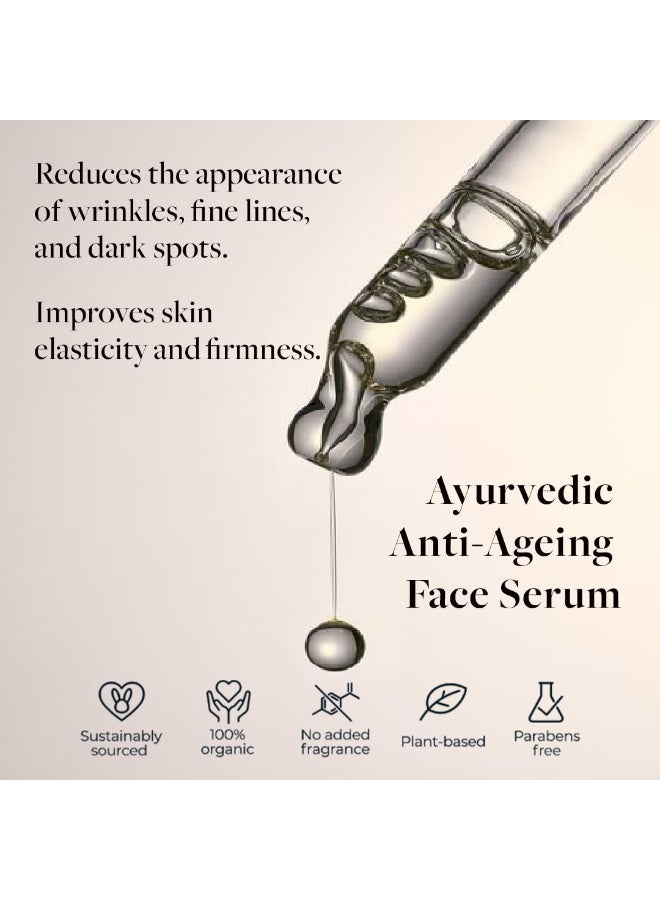 Sadhev Ayurvedic Anti-Ageing Face Serum With Goodness OF Bakuchiol And Naturally Derived Retinol for Reducing Wrinkles, Fine lines And Dark Spots 10 ml - Image 4