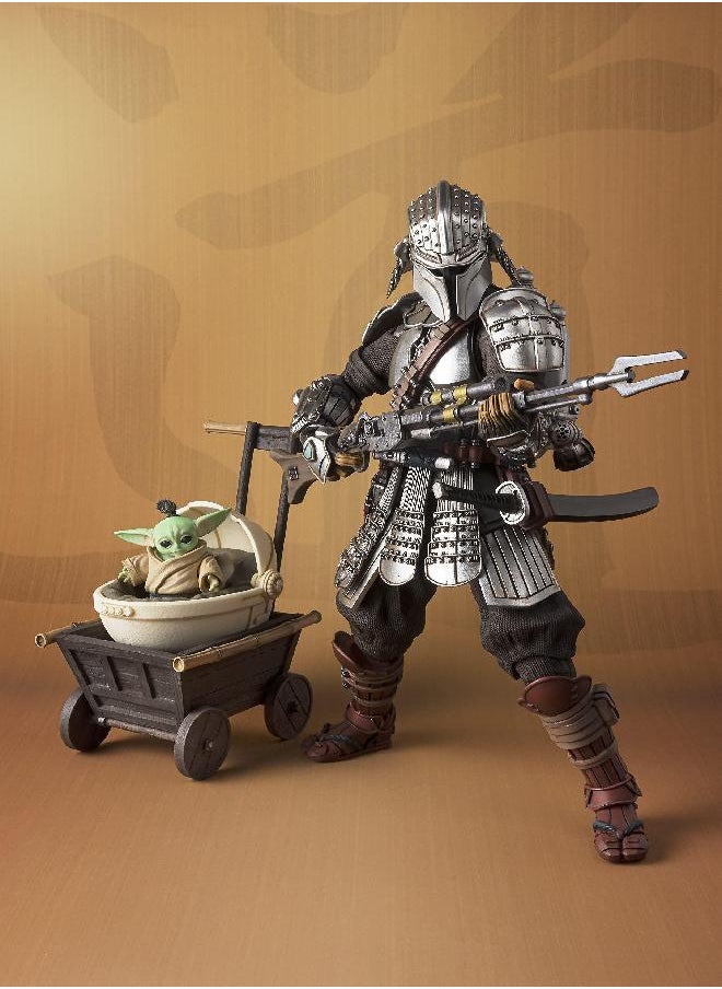 Tamashii Nations Tamashi Nations - Star Wars: The Mandalorian - Ronin Mandalorian & Grougu (Beskar Armor), Bandai Spirits MEISHO Movie Realization  - Image 2
