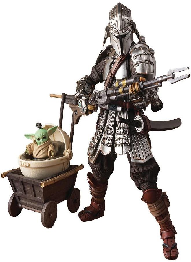 Tamashii Nations Tamashi Nations - Star Wars: The Mandalorian - Ronin Mandalorian & Grougu (Beskar Armor), Bandai Spirits MEISHO Movie Realization  - Image 4