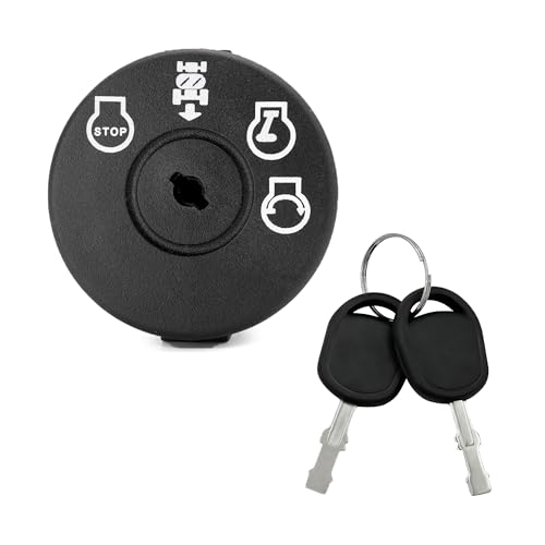 SINTIKI Ignition Switch 4 Position with Keys 532193350 Replace 193350 for Husqvarna LT/LTS/YT/ST/GT Series Craftsman LT1000 LT2000 LT3000 AYP Sears Poulan Riding Lawn Mower Tractor - Image 1