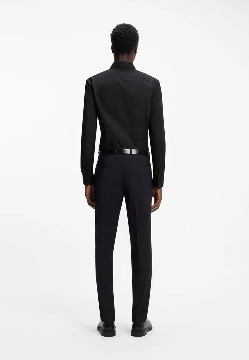 هوجو قميص بقصة ضيقة من قطن البوبلين سهل الكي