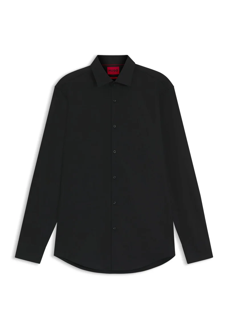 HUGO Slim-fit shirt in easy-iron cotton poplin