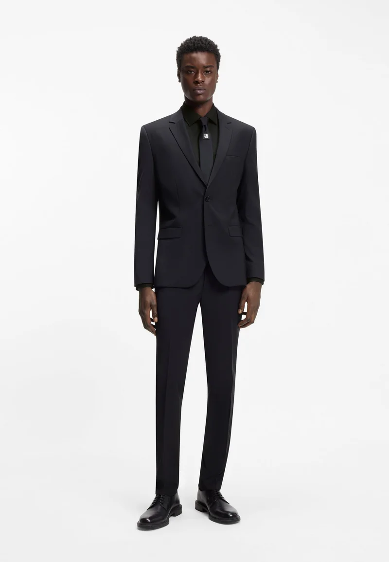 HUGO Slim-fit shirt in easy-iron cotton poplin