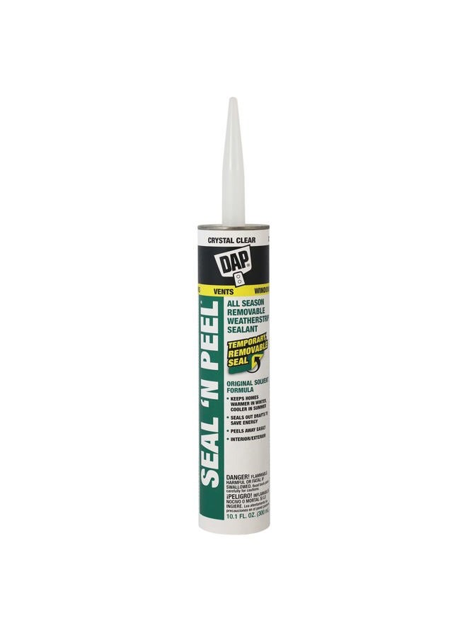 Dap 18354 Seal 'N Peel Removable Caulk, 10.1-Ounce - Image 1