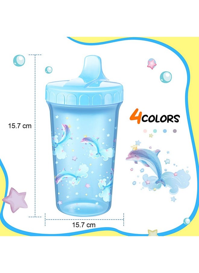 Mifoci Mifoci 24 Pcs 10 oz Sippy Cups for Toddlers Reusable No Spill Cups with Lids Toddler Baby Feeding Supplies, Dishwasher, Microwave Safe (Girl Style)  - Image 1