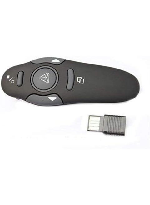 Wireless Presenter with Red Laser Pointer – USB RF Remote Control for PPT Presentations