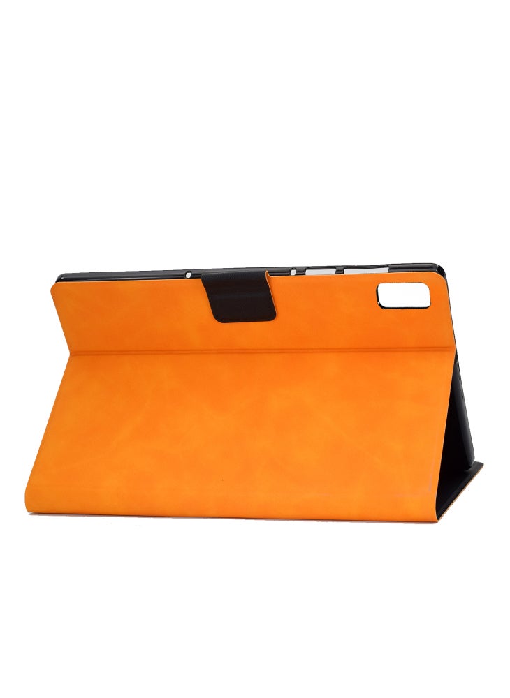 For Lenovo Tab M9 TB-310FU PU Leather Tablet Case A7 Cowhide Texture Protective Cover with Card Holder - Khaki - Image 5