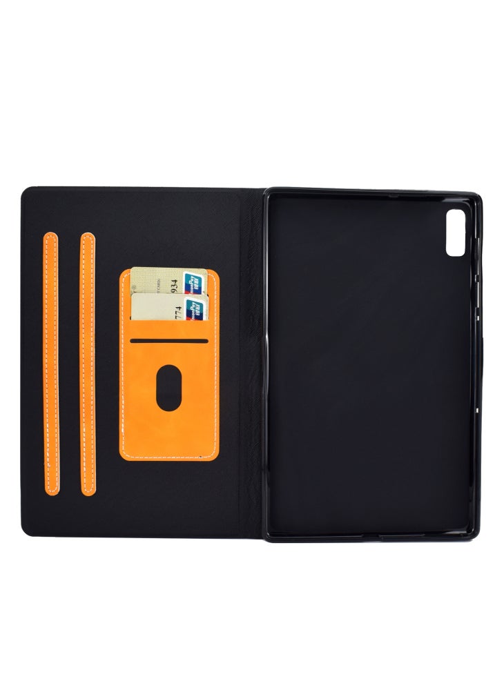For Lenovo Tab M9 TB-310FU PU Leather Tablet Case A7 Cowhide Texture Protective Cover with Card Holder - Khaki - Image 4