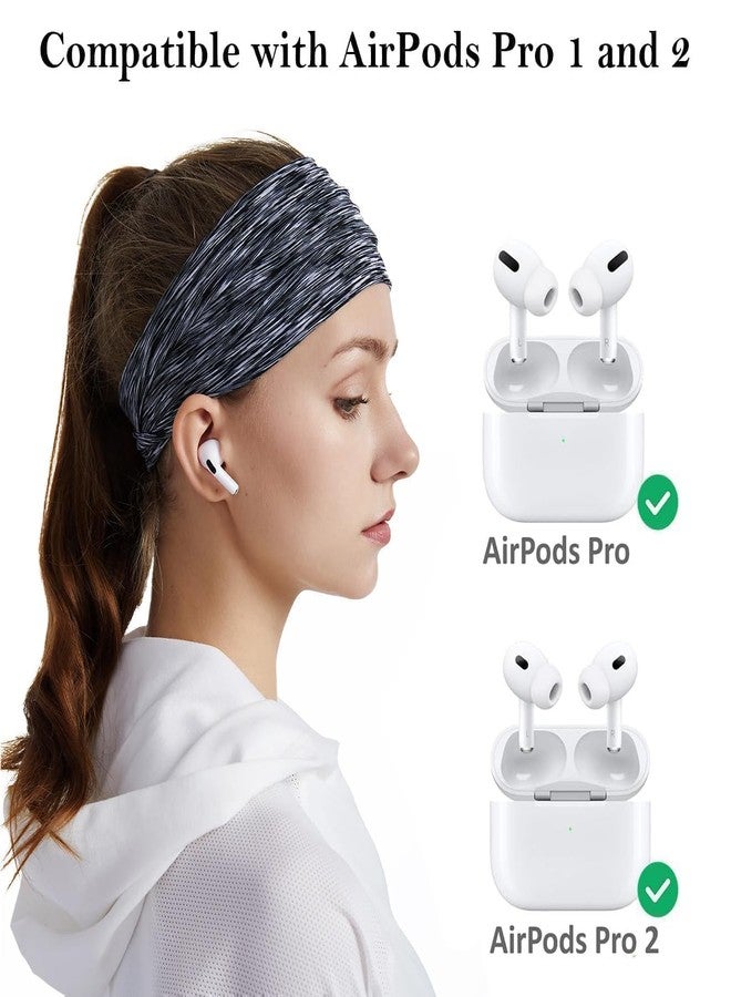 Vsagier 4 Pairs Replacement Ear Tips for AirPods Pro and AirPods Pro 2 with Noise Reduction Hole, Non-Slip Soft Silicone Ear Tips for AirPods Pro, 3 in 1 Cleaner Kit for USB-C Charging Case(XS/S/M/L) - Image 4
