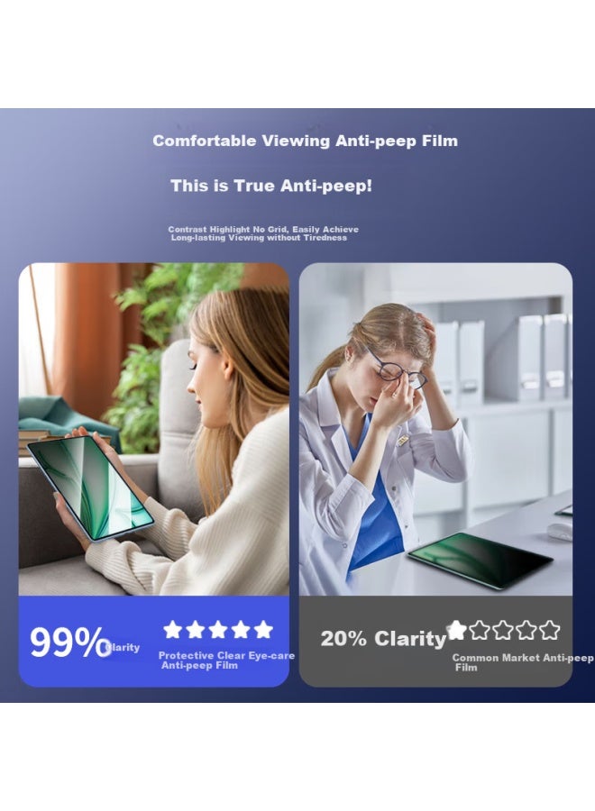 Bosqing Bosqing Tempered Glass Screen Protector For Huawei Matepad 11, 360 Degree Privacy Anti-blue Light Eye Protection Film, 11-inch Tablet Screen Protector, Full Screen Anti-fingerprint Film - Image 2
