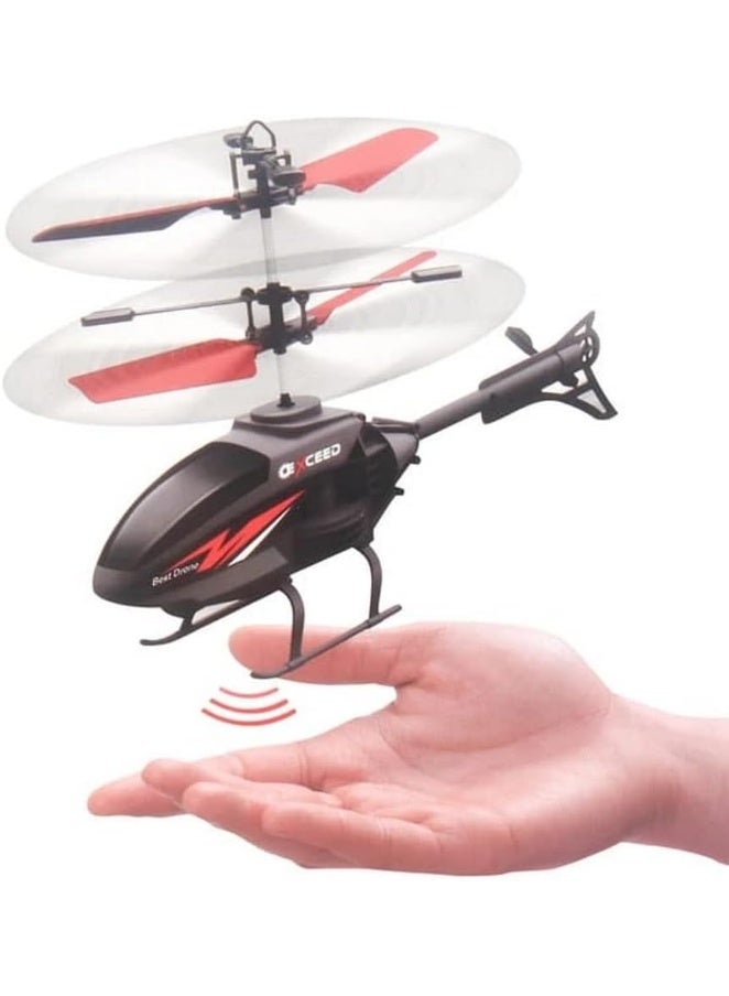 Exceed Remote Control Helicopter for Kids - Easy Up & Down RC Toy with LED Lights, Hand Sensor, and USB Charging - Image 3