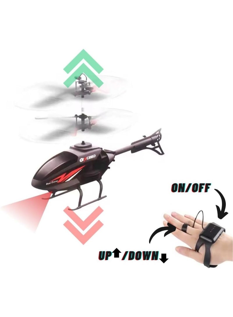 Exceed Remote Control Helicopter for Kids - Easy Up & Down RC Toy with LED Lights, Hand Sensor, and USB Charging - Image 2