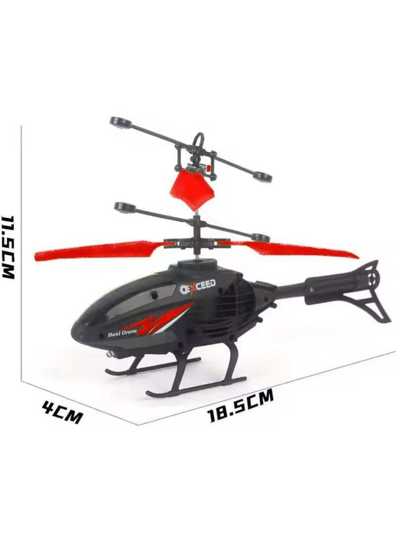 Exceed Remote Control Helicopter for Kids - Easy Up & Down RC Toy with LED Lights, Hand Sensor, and USB Charging - Image 4