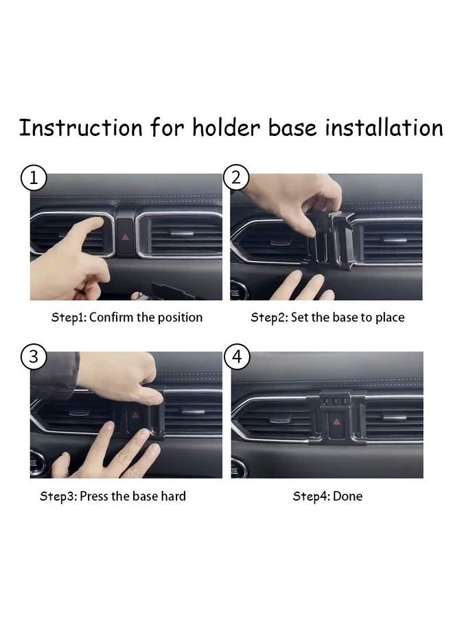 musttrue Car Phone Holder For Mazda Cx 5 2017 2018 2019 2020 2021 2022 2023 2024 Cx5 Auto Accessories Navigation Bracket Interior Decoration Mobile Cell Phone Mount - Image 4