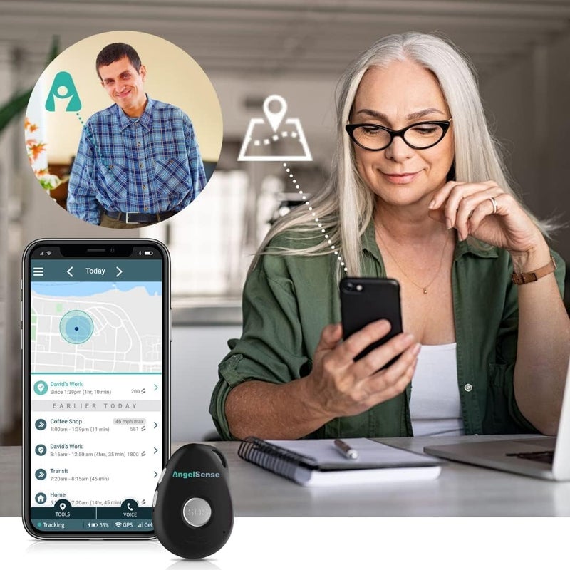 AngelSense Personal GPS Tracker for Kids, Teen, Autism, Special Needs, Elderly, Dementia - 2-Way Auto-Answer Speakerphone & SOS Button - School Bus Tracking - Subscription Required - Image 4