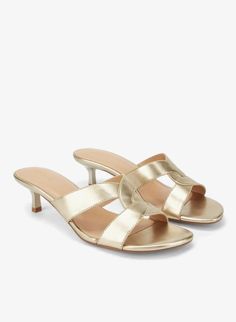 سيليست صنادل نسائية بكعب رفيع وحزام متقاطع سهل الارتداء