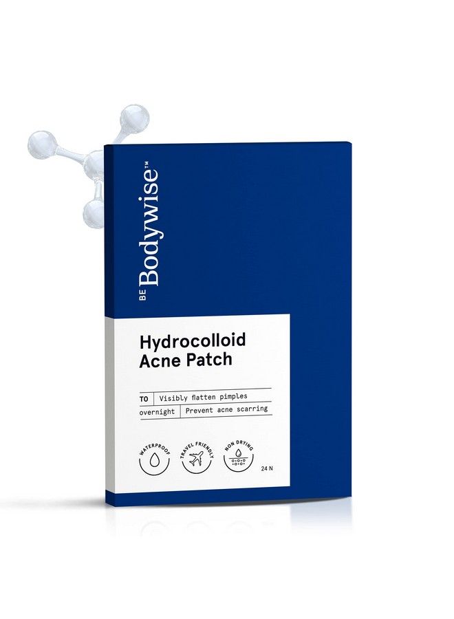 Bodywise Ise Acne Pimple Patch For Women & Men (24 Dots ; 3 Sizes) ; Absorbs & Flattens Acne Overnight ; Waterproof ; Reduces Excess Oil Shrinks Pimples & Clears Pores ; For All Skin Type - Image 1