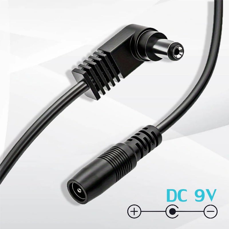 pigtone 1 to 3 Way Daisy Chain Black Cable Right Angle Plug Guitar Effect Pedal Power Supply Splitter Cable Adapter 9V DC Power Cable - Image 5