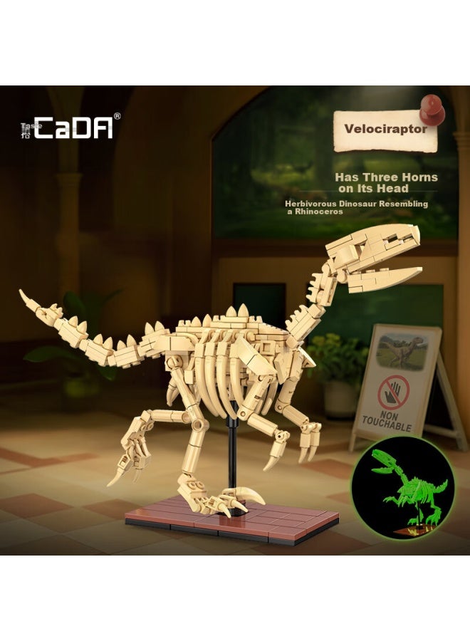 CaDA Kaduo Dinosaur Toy Building Blocks, Skeleton Dinosaur Model, Collectible Spinosaurus, Light-up Educational Toy, Birthday Gift For Boys And Children - Image 3