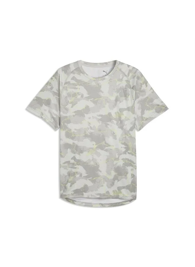 Puma Glacial Gray-Apple Spritz PWRTRAIN Training Tee Men for Men | Best Price UAE