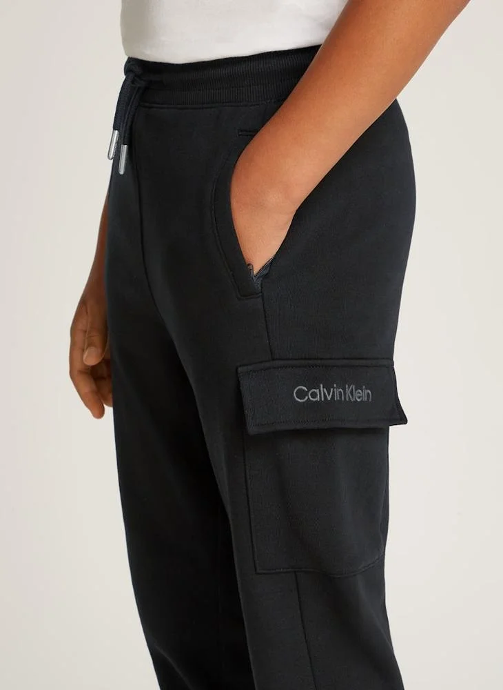 Calvin Klein Jeans Youth Relaxed Tapered Cargo Sweatpants
