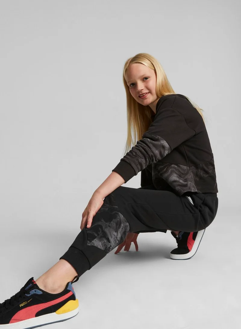PUMA Kids Power Cat Marbelized Sweatpants