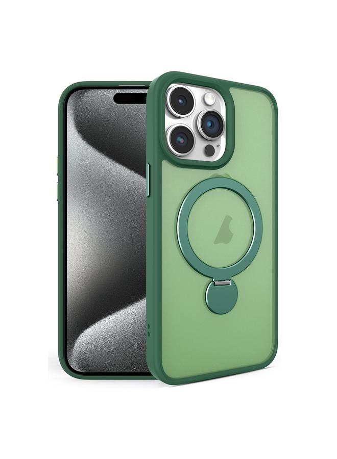 اس-توب جراب لهاتف iPhone 15 Pro Max، جراب هاتف مغناطيسي قابل للدوران 360 درجة مع حامل MagSafe غير لامع - Image 1