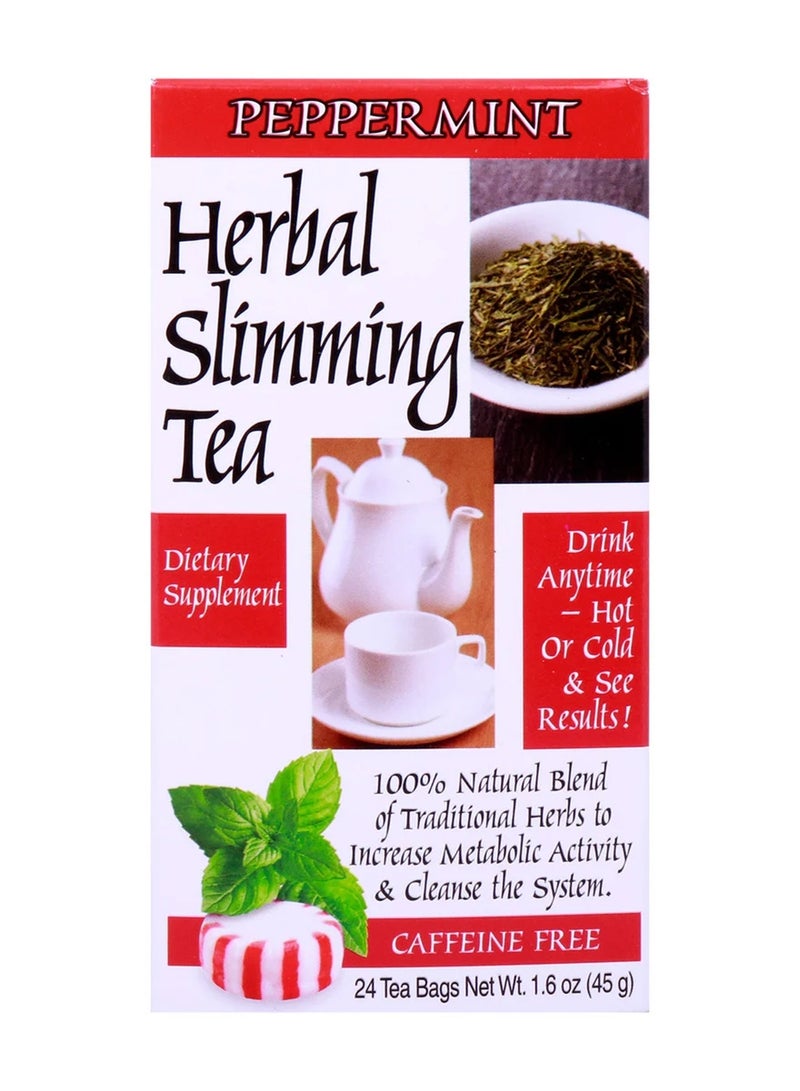 21st Century Herbal Slimming Peppermint Tea 24 Tea Bags - Image 1