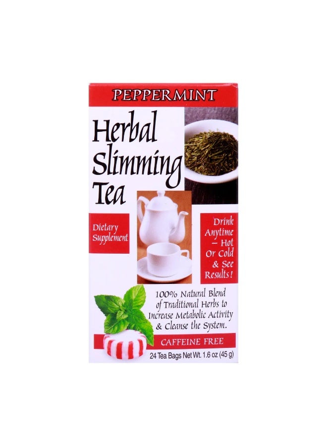 21st Century Herbal Slimming Peppermint Tea 24 Tea Bags - Image 1