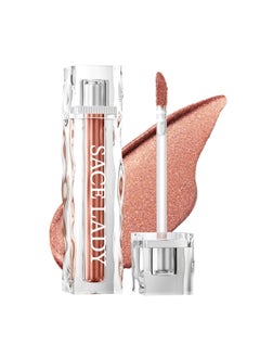 SACE LADY SACE LADY Liquid Eyeshadow, Lasting Pigmented Waterproof Eye Glitter Makeup Cream, Metallic Smooth Eye Shadow Eyeliner Cosmetics, 0.12Fl Oz (#03) 