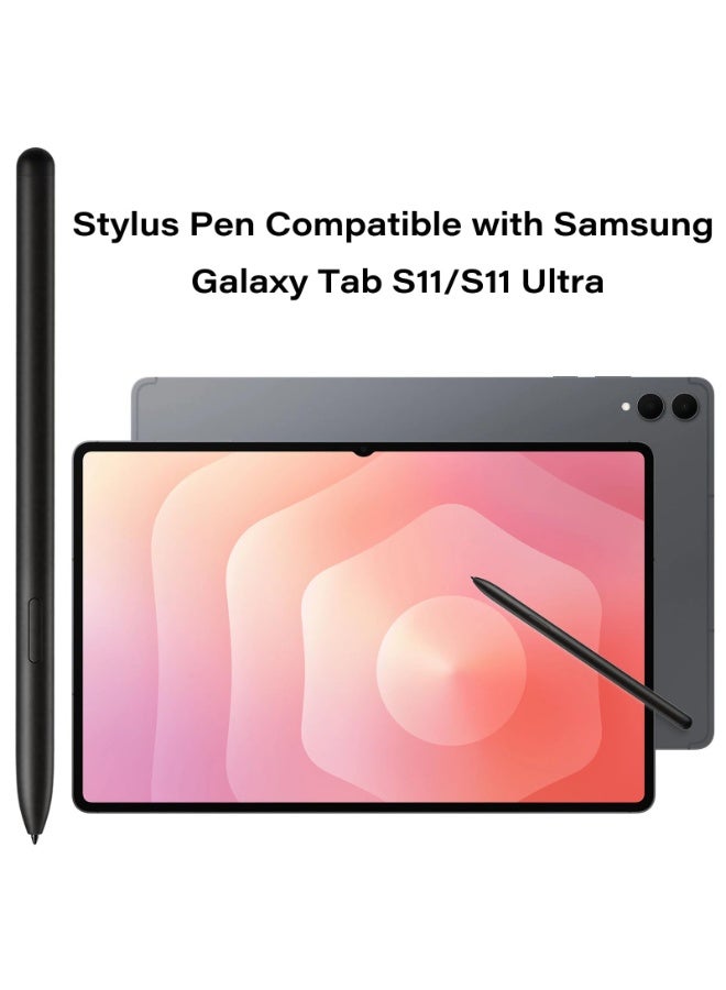 KISSUN Galaxy Tab S11 S Pen Compatible with Samsung Galaxy Tab S11/S11 Ultra Stylus Pen Replacement for Galaxy Tab S11 Ultra/S11 All Versions S Pen with Nibs(Black) - Image 2