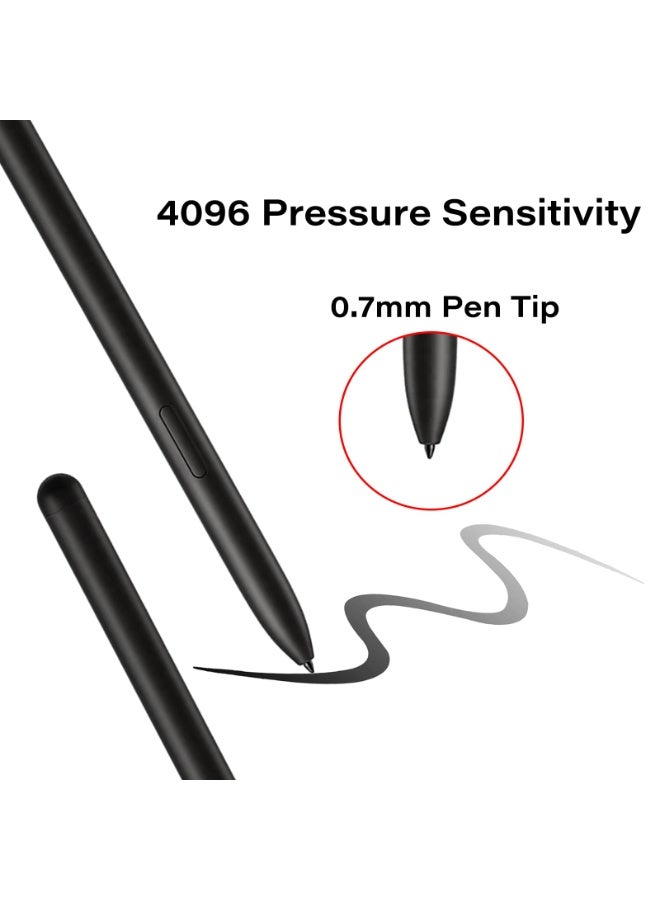 KISSUN Galaxy Tab S11 S Pen Compatible with Samsung Galaxy Tab S11/S11 Ultra Stylus Pen Replacement for Galaxy Tab S11 Ultra/S11 All Versions S Pen with Nibs(Black) - Image 3