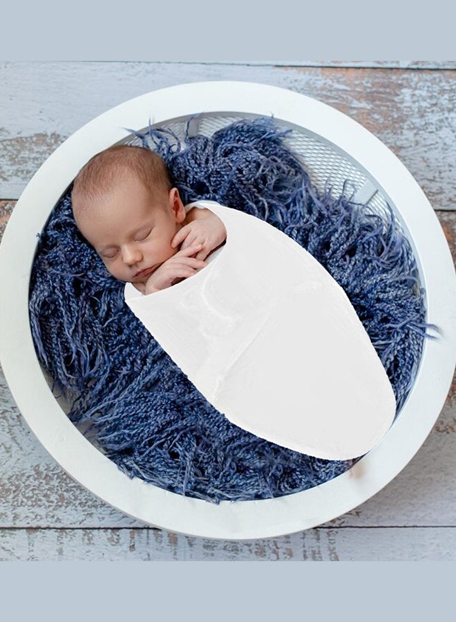 MARGOUN بطانية لف الرضيع حقيبة نوم للأطفال منشفة استحمام الرضيع لف السرير أكياس النوم ملحقات السرير حجم صفر أبيض - Image 1