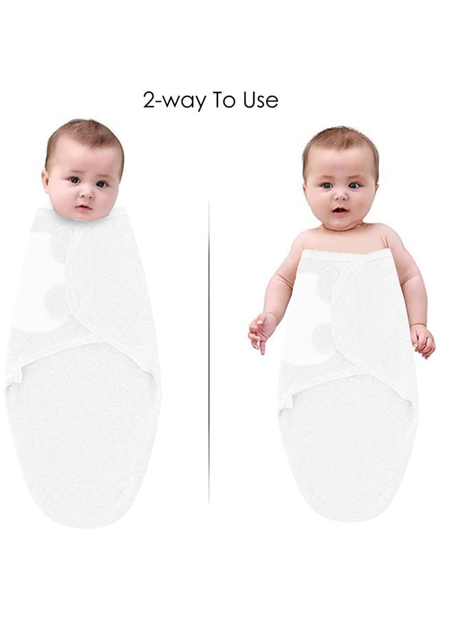 MARGOUN بطانية لف الرضيع حقيبة نوم للأطفال منشفة استحمام الرضيع لف السرير أكياس النوم ملحقات السرير حجم صفر أبيض - Image 5