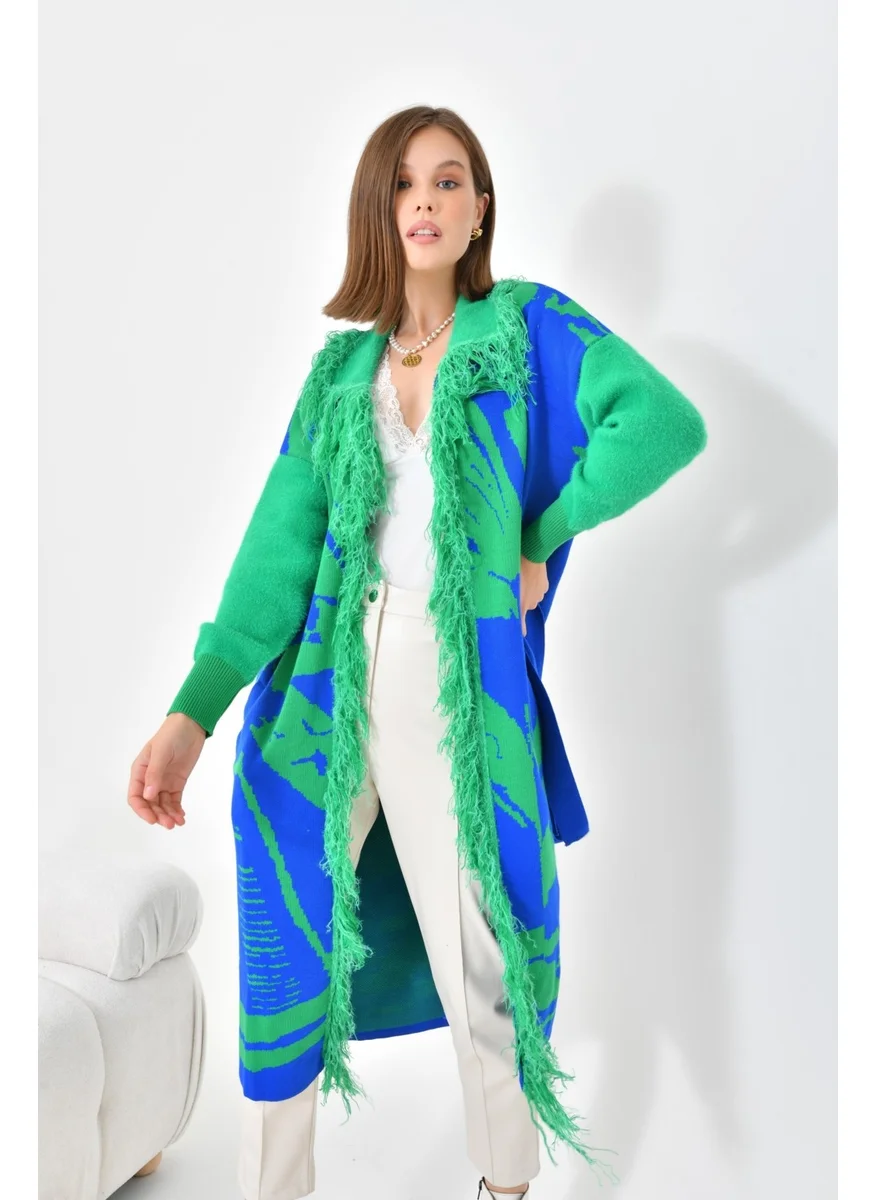 Garmi Women's Long Fringe Dress Saxe Blue