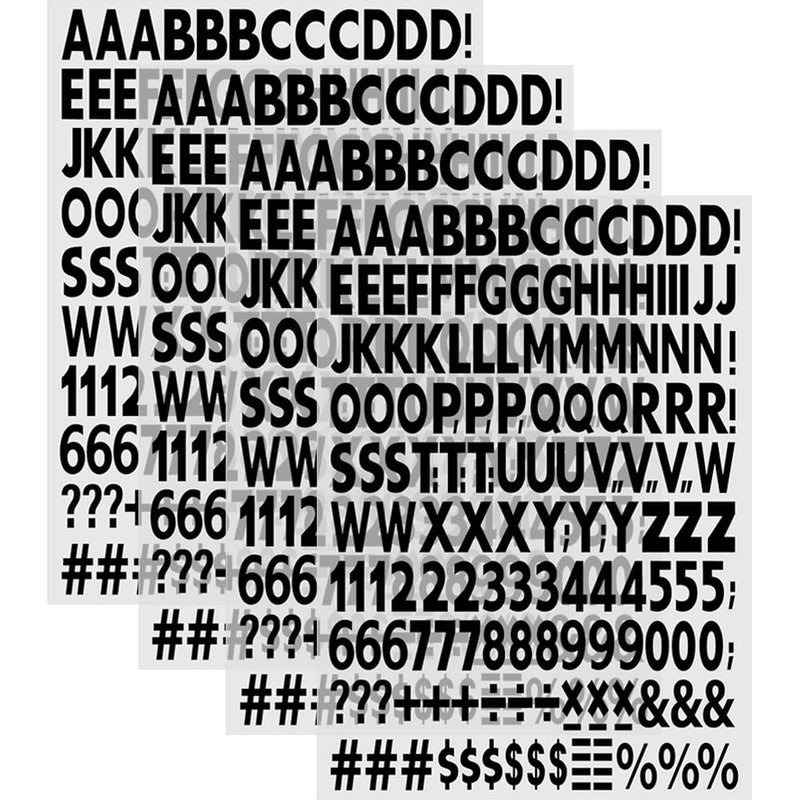 1 Inch Iron on Letters and NumbersIron on Vinyl Letters with AZ Heat Transfer Letters 09 Iron on Numbers PU Alphabet Stickers for Clothing TShirt DIY CraftBlack White 4 Sheets Black