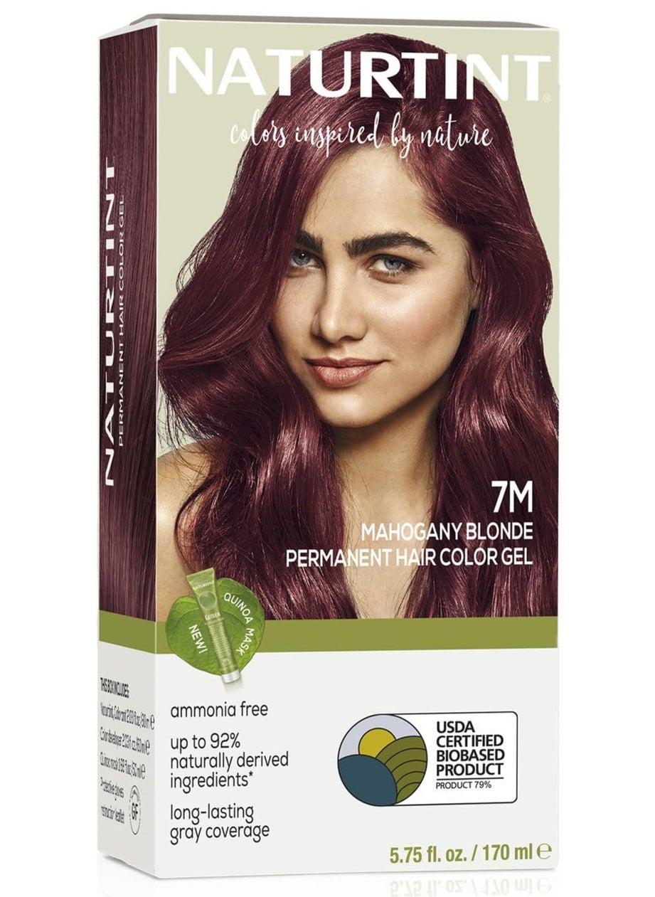NATURTINT - Naturtint 7M Mahogany Blonde Permanent Hair Color (Pack of 1), Ammonia Free, Vegan, Cruelty Free, up to 100% Gray Coverage, Long Lasting Results (Packaging may vary) - Image 1