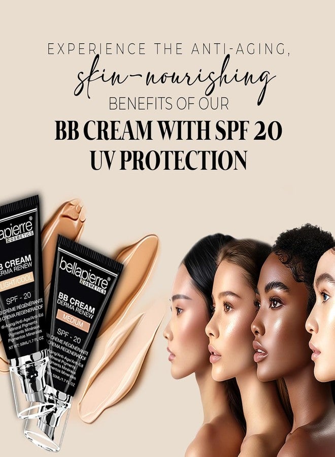 Bellapierre BB Cream SPF 20 – Tinted Mineral Sunscreen & Lightweight Face Makeup, Buildable Coverage, Matte Finish, Paraben-Free, Cruelty-Free – 1.7 oz – Fair/Cool - Image 2