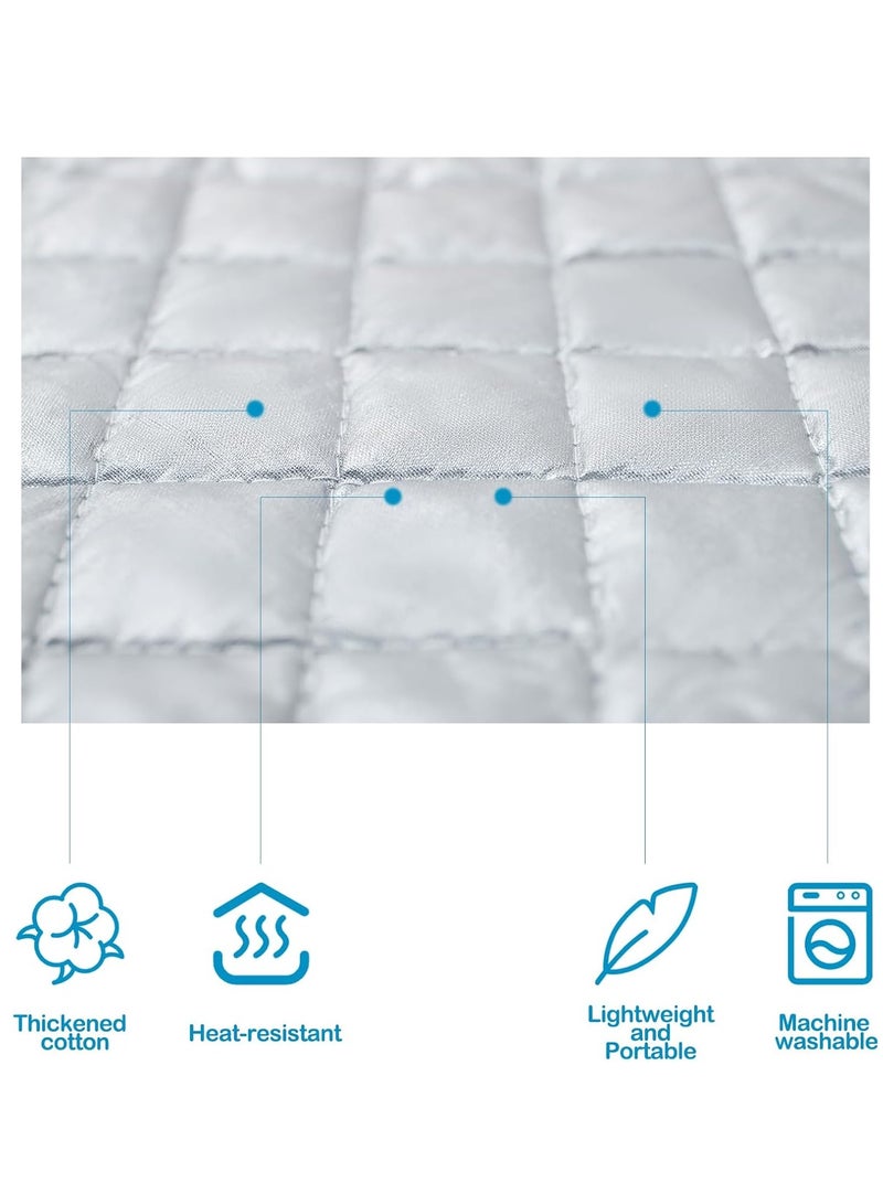 كاست ويف حصيرة كي، طاولة كي مصغرة، وسادة كوي، حول أي سطح مسطح إلى طاولة كي، سهلة الحمل عند السفر، تقيس 22”L X 24”W لسطح الطاولة - Image 4