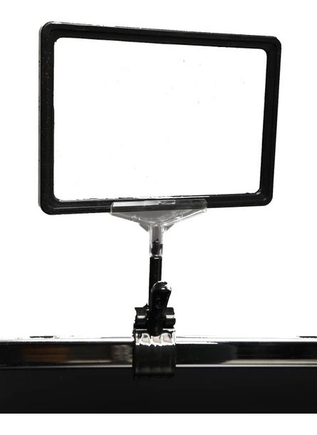 2M Raf - 2M Shelf Latch A4 Label Holder Set of 4 Black - Image 1