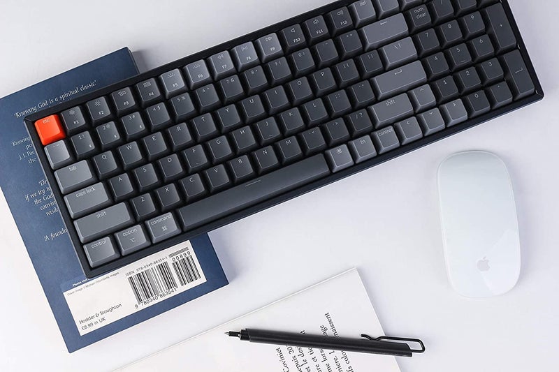 Keychron K4 Wireless Bluetooth/USB Wired Gaming Mechanical Keyboard, Compact 100 Keys 96% Layout RGB LED Backlit Gateron G Pro Blue Switch N-Key Rollover, Aluminum Frame for Mac Windows, Version 2 - Image 2