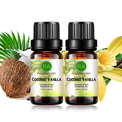 Rainbow Abby 2Pack Coconut Vanilla Essential Oil 100 Pure Best Organic Therapeutic Grade Blend Essential Oil 10 ml