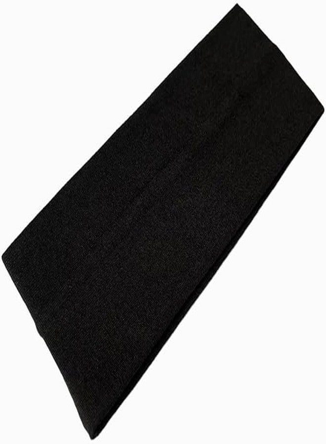 RedOak Women's Sports Elastic Hair Accessories Headband - Black - Pack of Two - Image 1