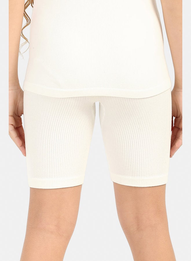 Carina Girly Ribbed Cycling Shorts - Image 2