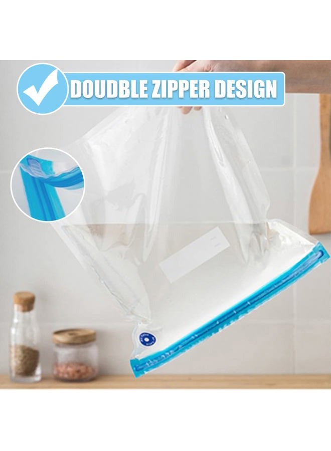 Daarcin 15pcs 10.2x13.4in/26*34cm Sous Vide Bags BPA Free Reusable Vacuum Sealer Bags Keep Food Flesh with and 2 Sealing Clips - Image 5