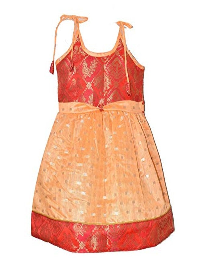 AMIRTHA FASHION Girls Traditional Lehenga Choli MULLAI COTTON FROCK (6-12 Months_AMFMCFGM1_16) - Image 1