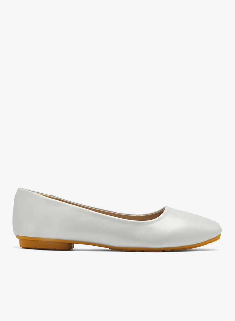 جينجر Metallic Foldable Ballet Flats