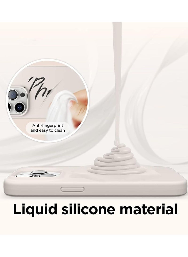 Raxoom [3 in 1] for iPhone 15 Plus Case with 9H Tempered Glass Screen Protector, Premium Liquid Silicone Shockproof Protective Case,Slim Phone Cover for iPhone 15 Plus (2023) (iphone 15 Plus, White) - Image 3