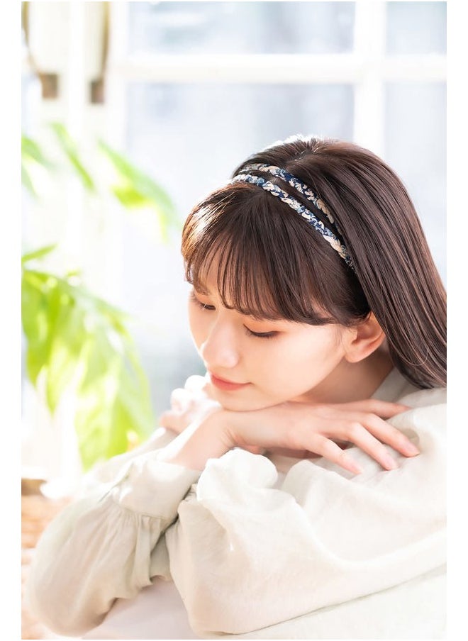 Cocoluck - Japanese Hairband Double Braided Hair Accessories (Red) - Image 1